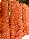 thinly sliced center slices of smoked salmon in brooklyn ny