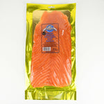 thinly sliced center cuts of smoked salmon